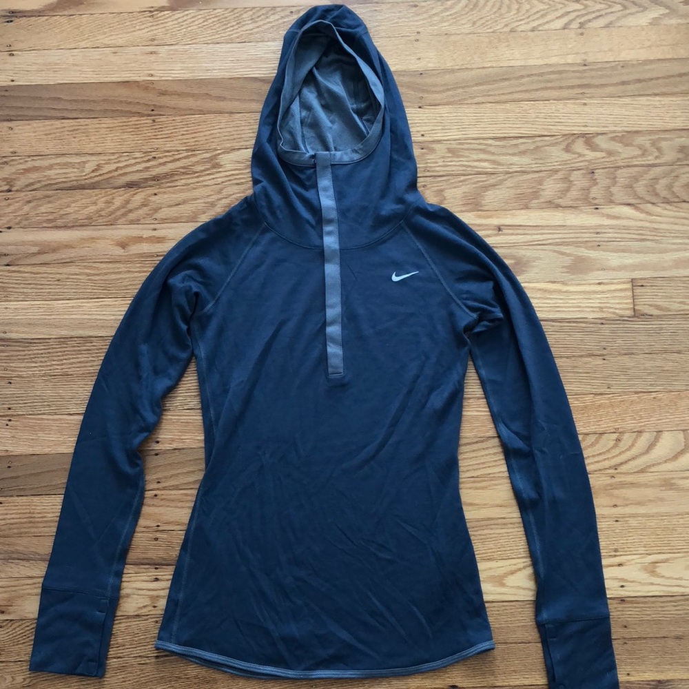 Hooded Nike long sleeve shirt